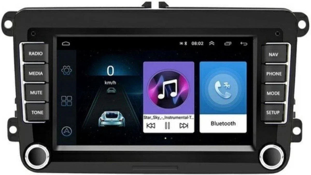 Volkswagen Golf 6 Android Autoradio Navigatie 2009 - 2013 - Bluetooth Apps Kaarten Muziek