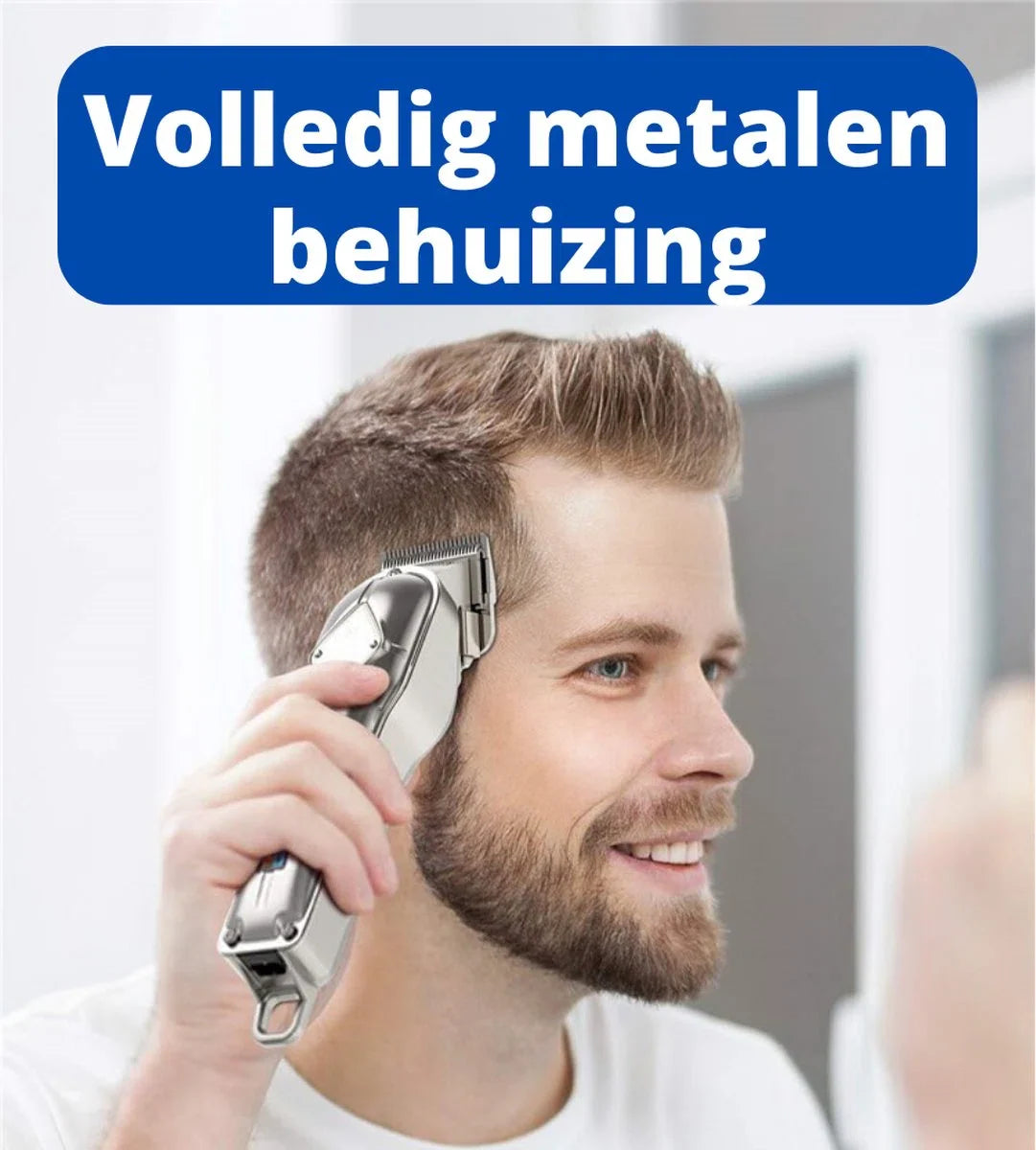 Skull Shaver - Haartrimmer - Tondeuse Mannen - Haartrimmer - Trimmer - Scheerapparaat Heren - Voor Hoofdhaar - Draadloos - Zilver