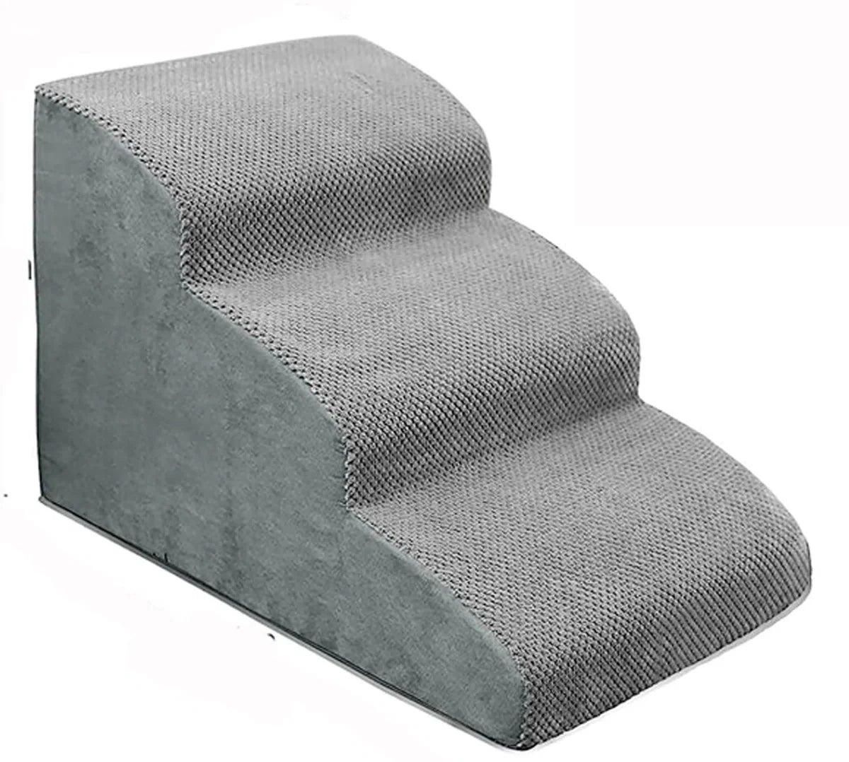 Dog Steps - Grey - Fabric & Washable - Pet Steps for Dogs and Cats
