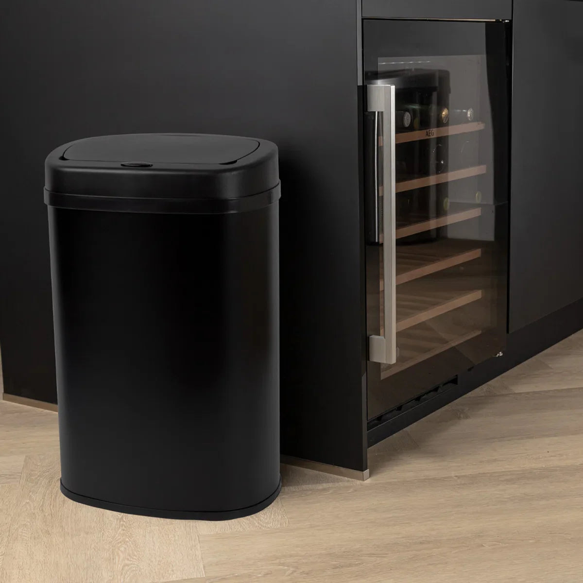 Sensor Bin - 50L - Soft Close - Fingerprint Free - Hygienic Choice - Black
