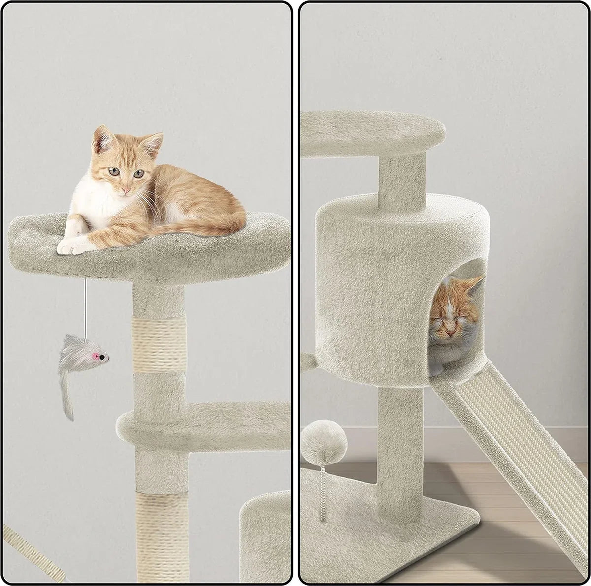 Cat Tree for Large Cats - Scratching Post - Cat House - Cat Pole - Cat Tower - Large Scratching Post - Climbing Wall