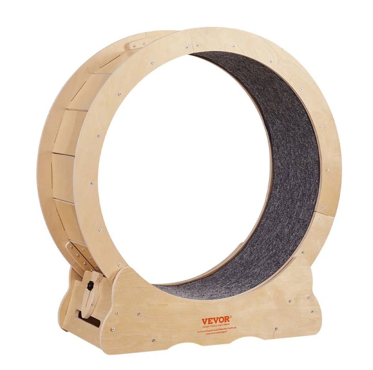 Cat Exercise Wheel 750x320x800mm Cat Exercise Wheel Made of Birch and Poplar Plywood Cat Wheel Low Noise Removable Inner Mat Cat Wheel Suitable for Cats Weighing 2.72 to 3.63 kg