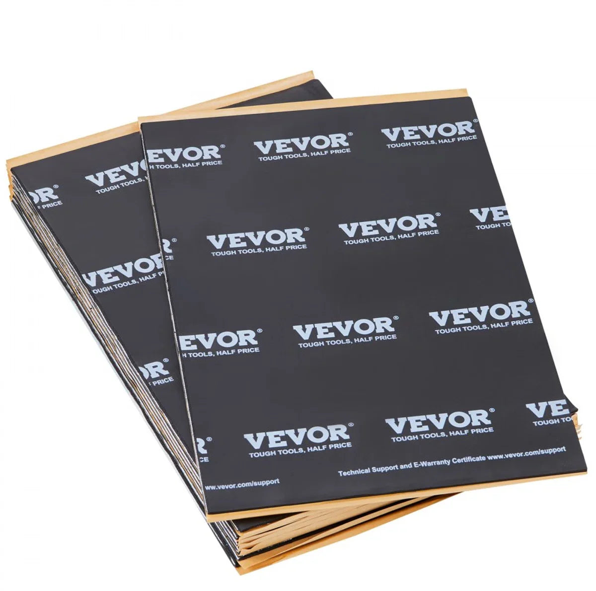 set van 24 auto-isolatiematten, 2,3 m², ontdreuningsmat, 247,9 x 390,9 mm, voertuigisolatie, 5 mm (200 mil) dik, 4-laags geluidsisolatiemat, hittebestendig, geluidsisolatie, akoestische isolatie, geluidsisolatie