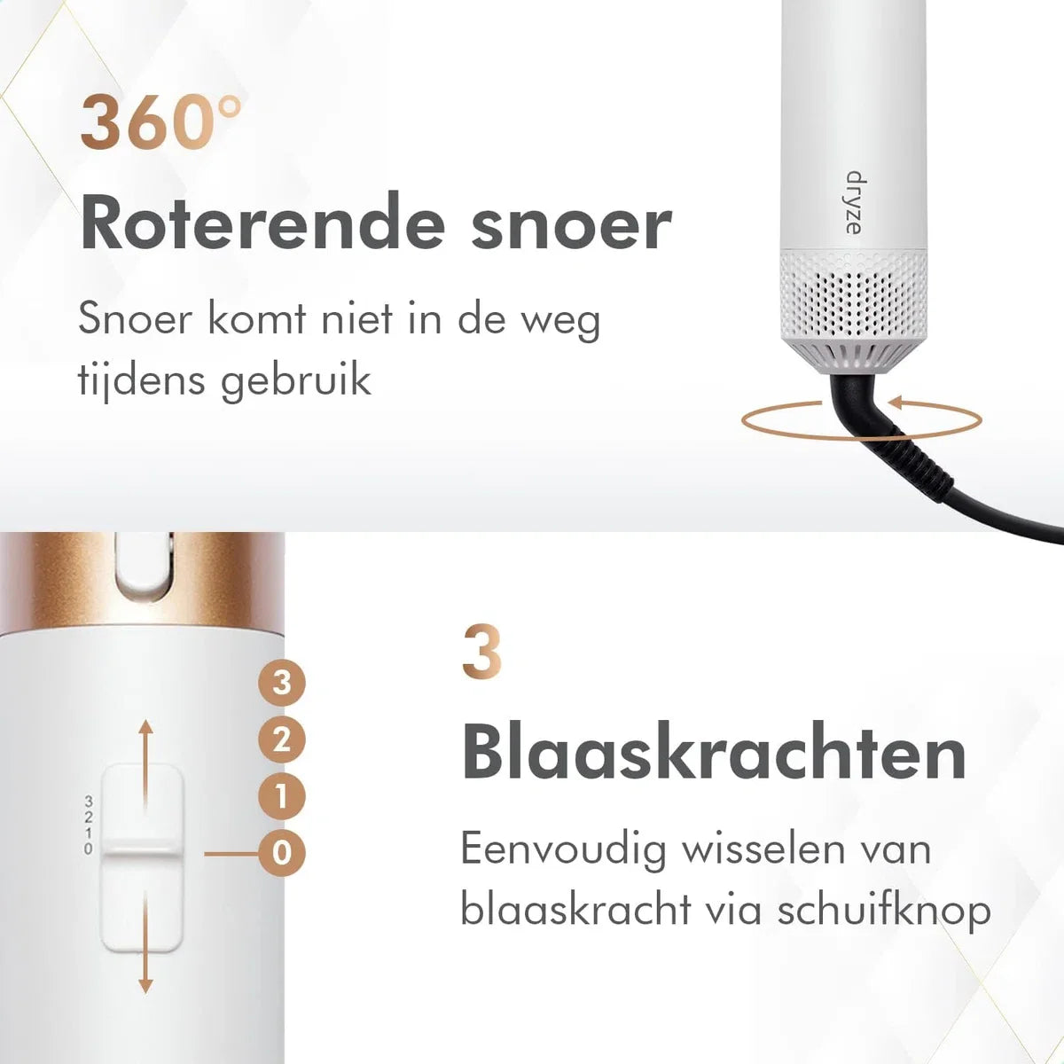 Airstyler 5-in-1, krultang, haardroger, warmluchtborstel, föhnborstel, föhn... (inclusief lederen doos)
