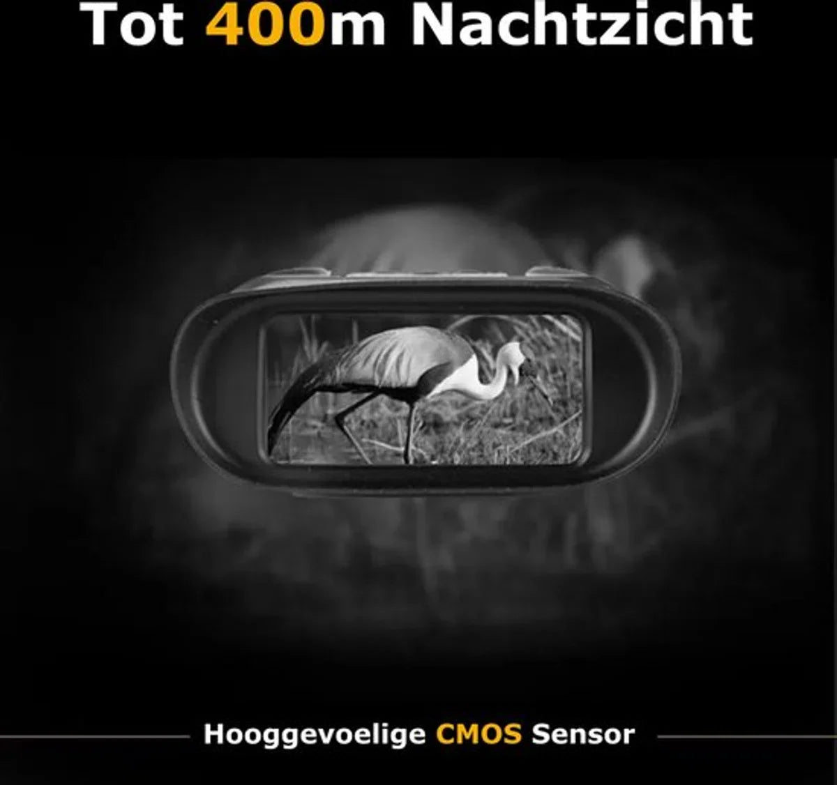 Night Vision - Luxury Binoculars with Night Vision Day & Night - Night Vision Goggles + SD Card - Night Vision Device - Black