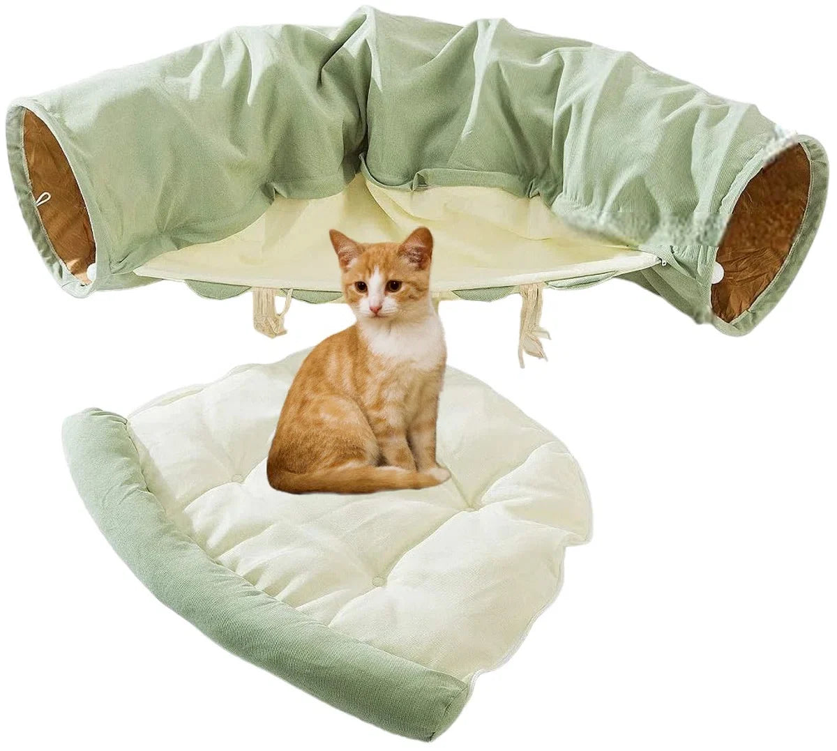 Cat Tunnel - Play Tunnel for Cats and Small Pets - Foldable - Cat Bed