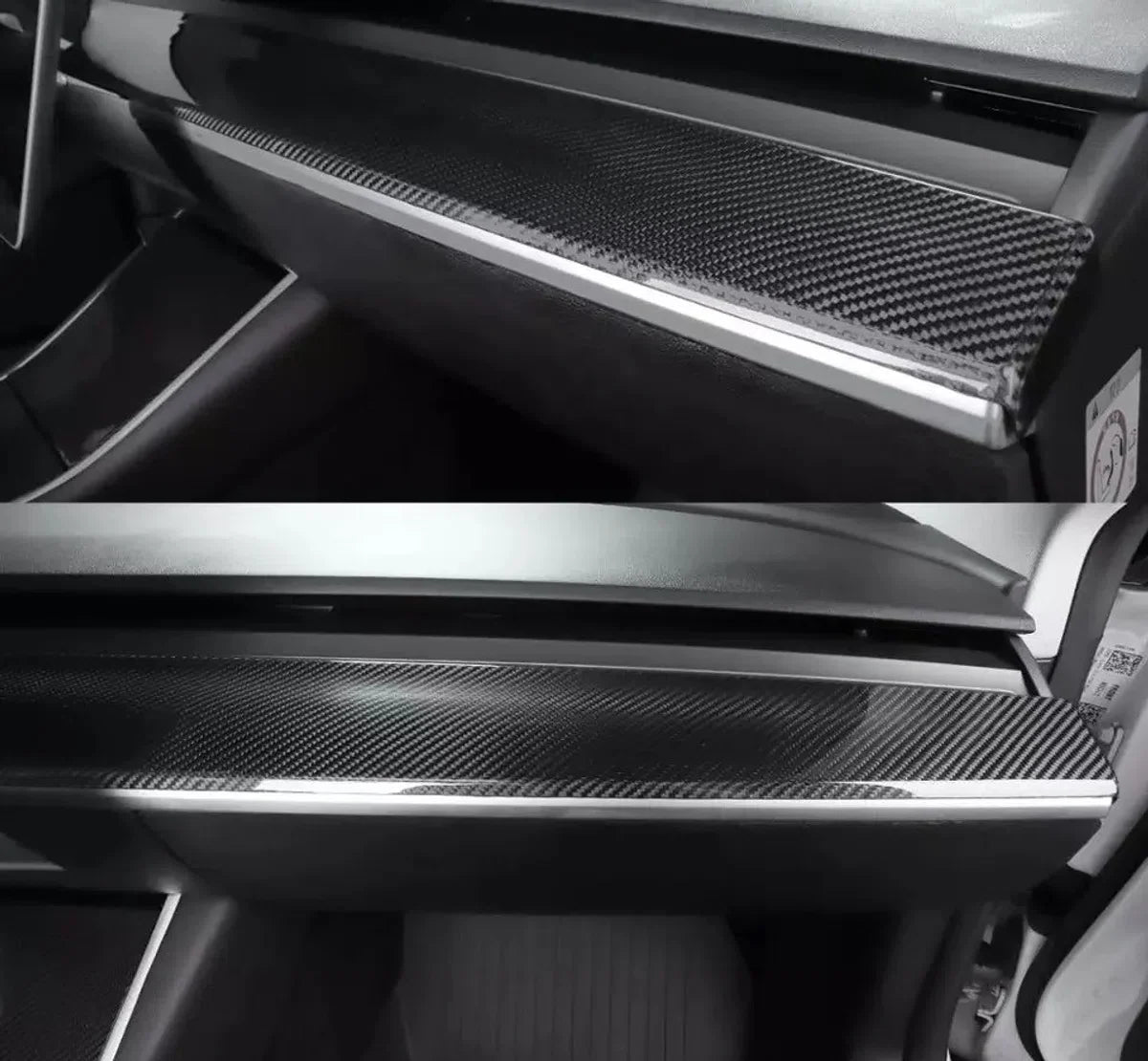 Tesla Model 3 Y Dashboard Paneel Carbon Trim Cover Cap Auto Interieur Accessoires Nederland België