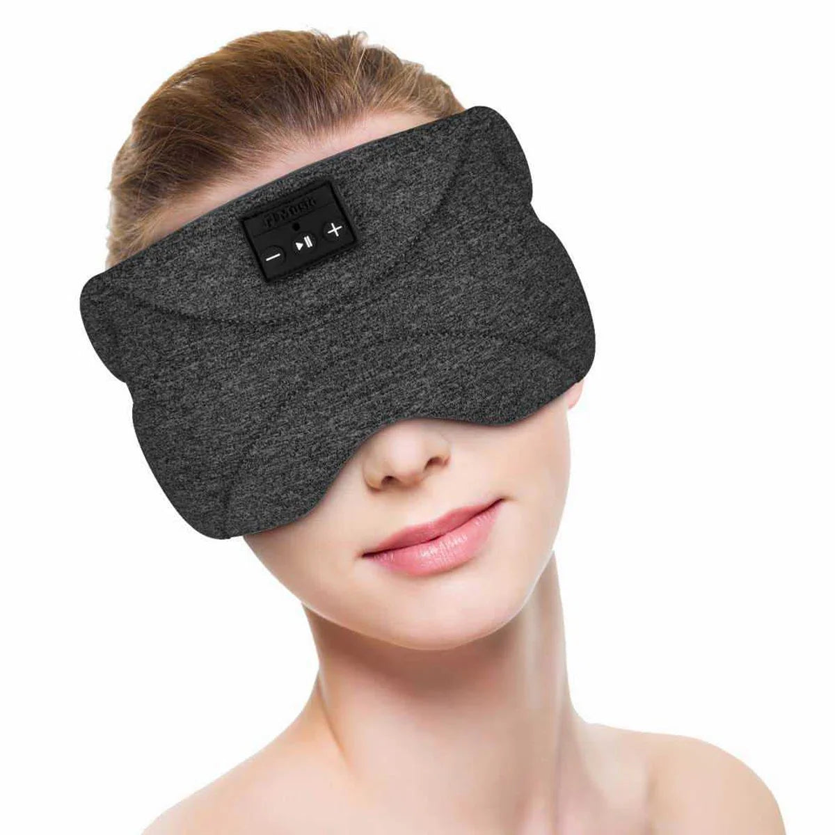 Bluetooth slaapmasker (premium) - Beste keuze - 100% verduisterend - Ultraplatte 'spons speakers' (perfect voor zijslapers) - Koel en ademend materiaal - Volledig verstelbaar - Excellente geluidskwaliteit - Batterij: 13 uur - Antraciet (limited)