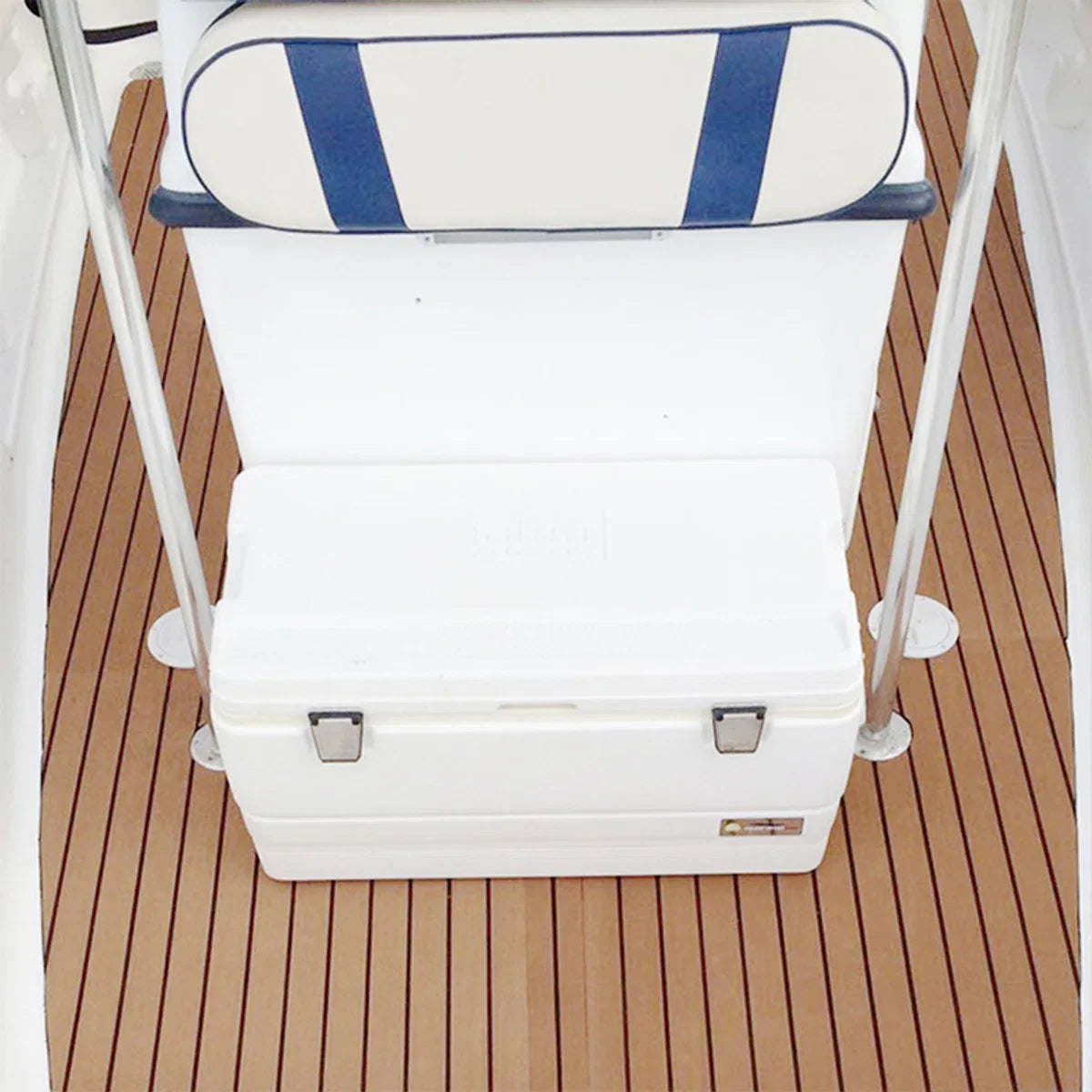 Decking Zelfklevende Bootmat - EVA Teak Foam Decking Mat - Teak Boten Vloerbedekking - Teakhouten Jachtvloeren - Teak Vloerbedekking Vloer - Wasbaar - 300x90x0.6cm - licht bruin