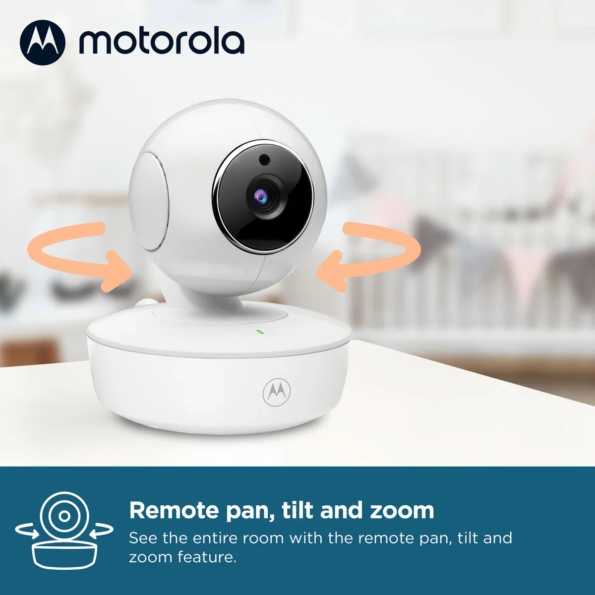 Motorola Nursery Babyfoon met Camera - VM55 - 5-inch Kleurendisplay - Draadloos - Infrarood Nachtzicht - Kantelbare Camera - Terugspreekfunctie