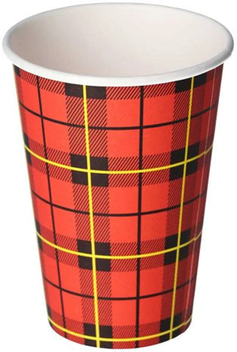 Cardboard coffee cup 180cc / 7.5 oz | Scottish Plaid | 180 ml | Box 2500 pieces