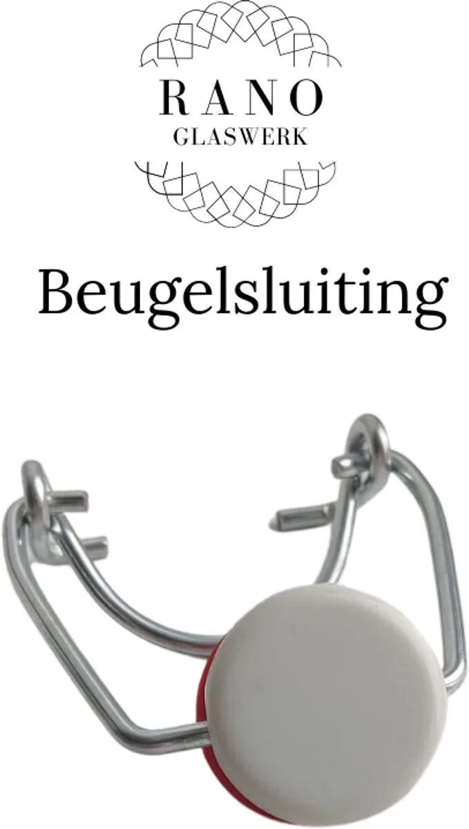 RANO - 12x beugelfles 500ml - Luchtdicht - fles met beugelsluiting / beugelflessen / weckfles / inmaakfles / sapfles / glazen flesjes met dop / decoratie