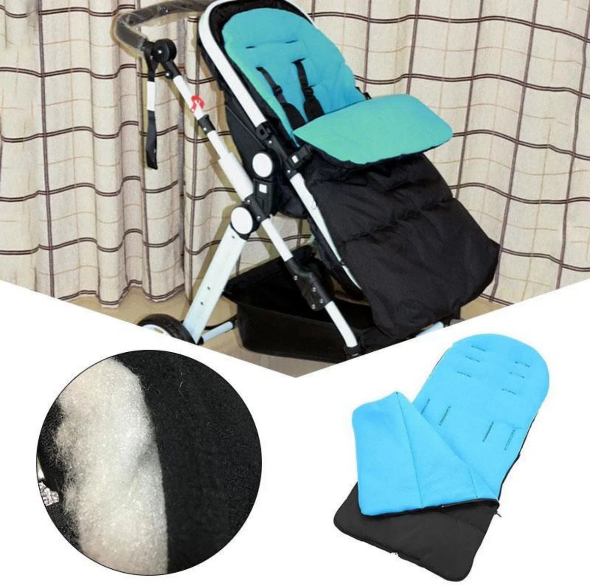 Kinderwagen Buggy Zak | Slaapzak | Baby | Slapen | Zwart | Voetenzak | 0 - 12 Maanden | Voetenzak Buggy | Wandelwagen | Universeel