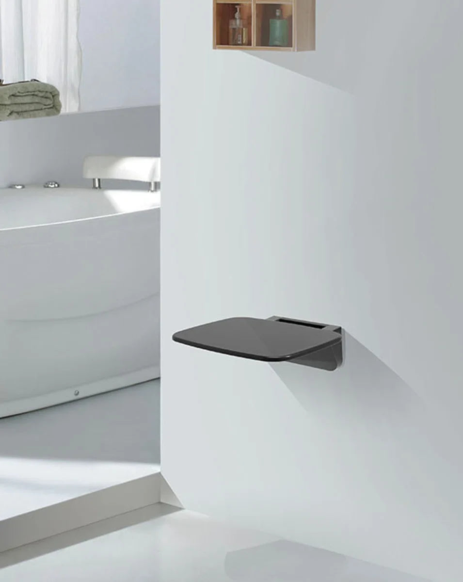 Serva Douche Chair Wall Mount Foldable - Black