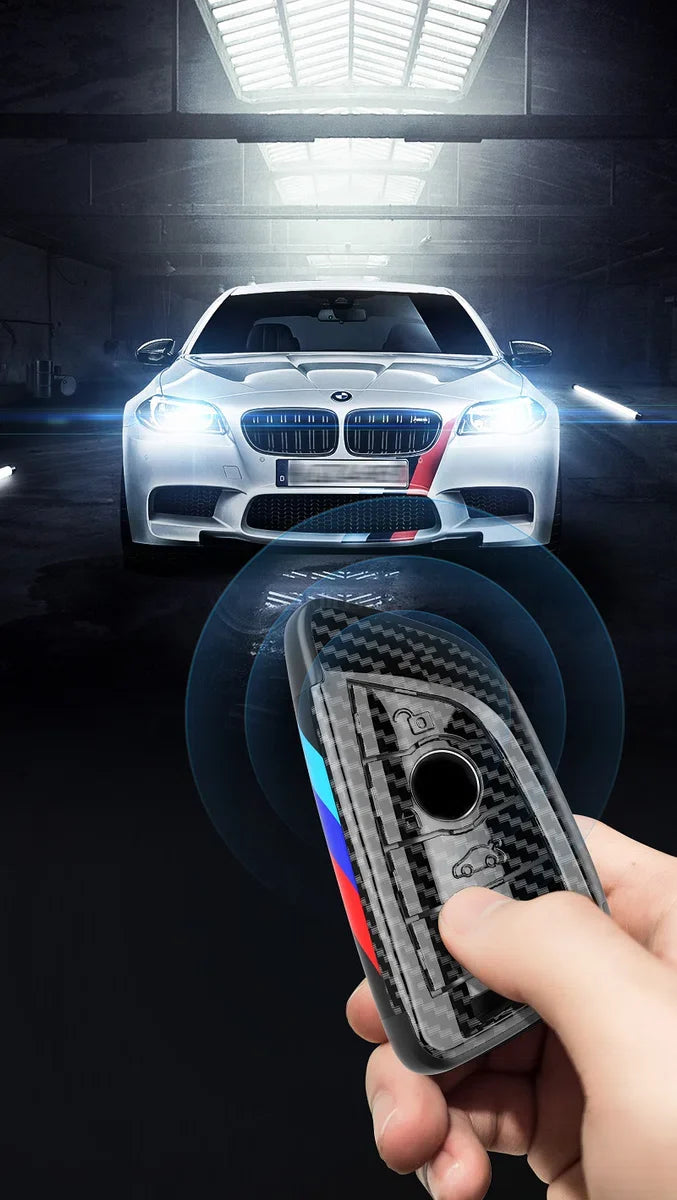 BMW Sleutel Hoes Koolstofvezel ABS Behuizing - Rechthoekig [X3 X5 X6 F30 F34 F10 F20 G20 G30 G01 G02 G05 F15 F16 1 3 5 7 Serie]