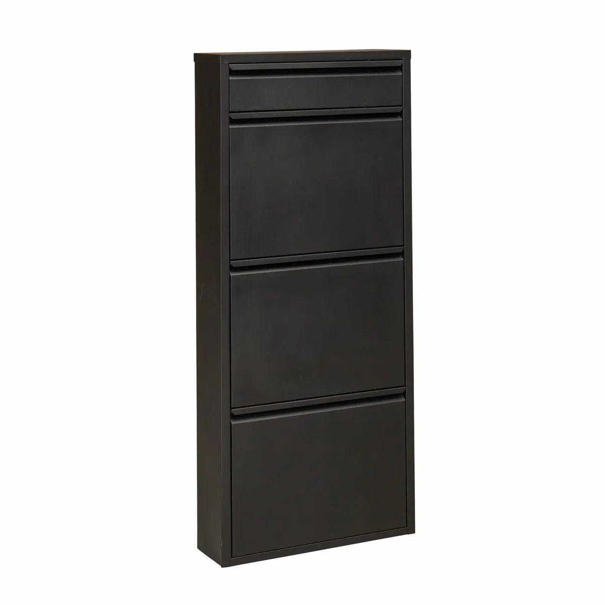 VEEHAUSÂ® - Graham - Praktisch schoenenrek - schoenenrek zwart - schoenenrek met 3 niveaus - extra niveau - schoenenkast zwart - schoenenrek metaal industrieel - metaal - 50 x 114 x 15cm -zwart