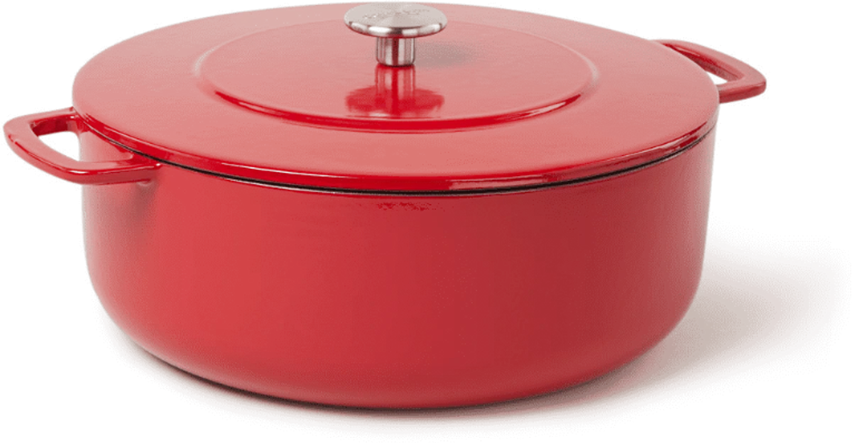 Combekk Sous Chef Gietijzeren Braadpan - 28cm - Rood
