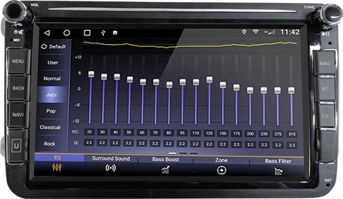 Android 10.0 - 8 inch scherm - 4K ready - Auto Video voor VW CC Universele Golf / Polo / Tiguan / Passat / B7 / B6 / SEAT / Leon WIFI GPS BT WIFI Radio SWC