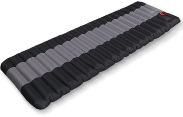 Luchtbed – 1 persoons – Ingebouwde Pomp – 183x60x8cm – Luchtmatras – Gratis Draagtas – Zwart / Grijs – Kamperen
