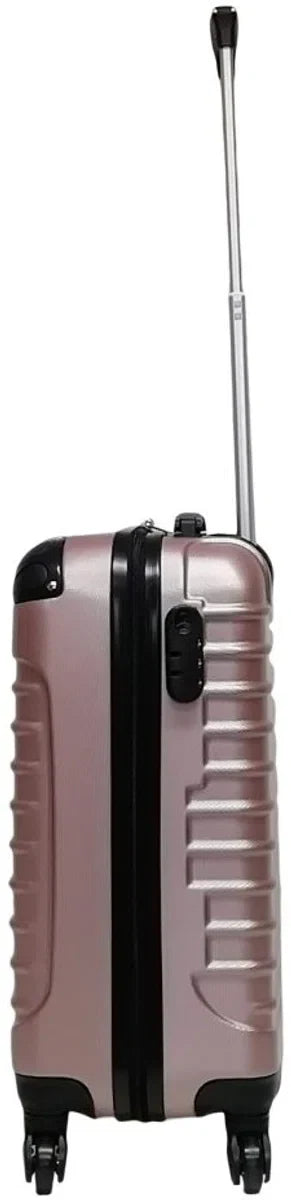 Quadrant 3-delige ABS Kofferset - 2 x handbagage koffer / 1 x grote koffer - Rosé Goud
