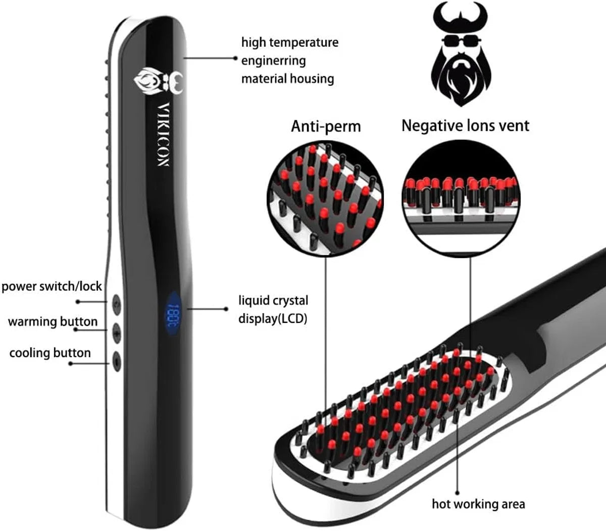 Timé Baard Stijltang - Baard Styler - Baard Straightener