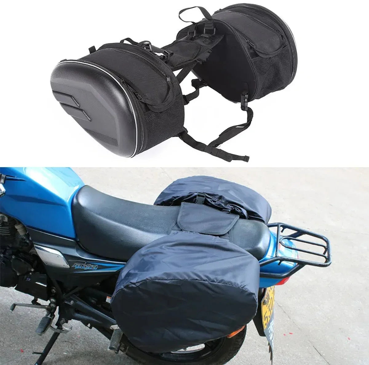 Motorfiets Waterdichte Tas Racing Race Motor Reistas Koffer Zadeltassen Spullen Vervoeren Op Scooter Motor 58L