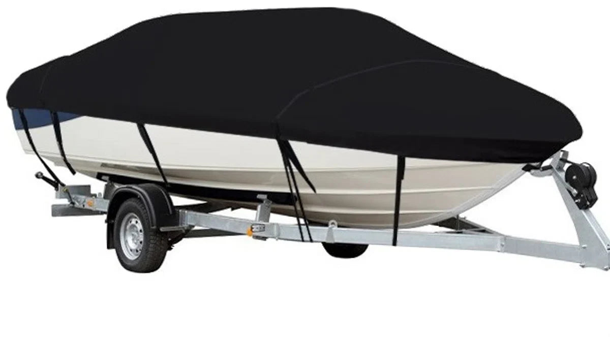 Bootzeil - Bootzeil - Afdekzeil Boot - Zwart - Maat F: 670-770 x 265 cm
