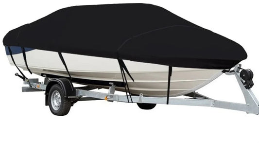 Bootzeil - Bootzeil - Afdekzeil Boot - Zwart - Maat F: 670-770 x 265 cm