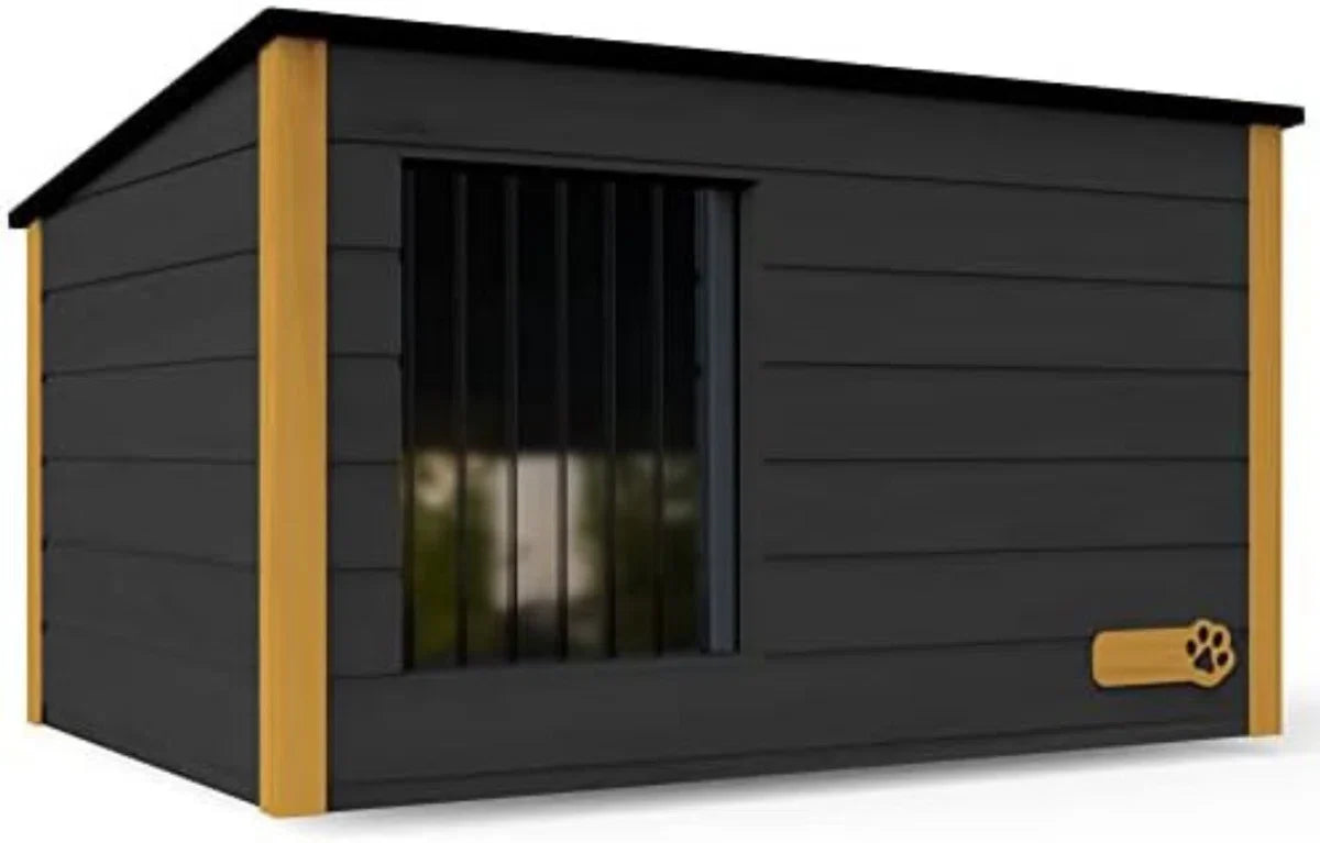 Outdoor Dog Kennel - Large Dog Kennel - Wooden Dog Kennel