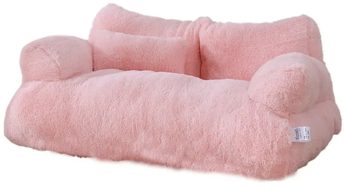 Luxe Kattenmand - Kattenbed - Kattensofa - Huisdier Bed Voor Kleine Middelgrote Honden Katten - Comfortabele Pluche - 55x38x18cm - Roze