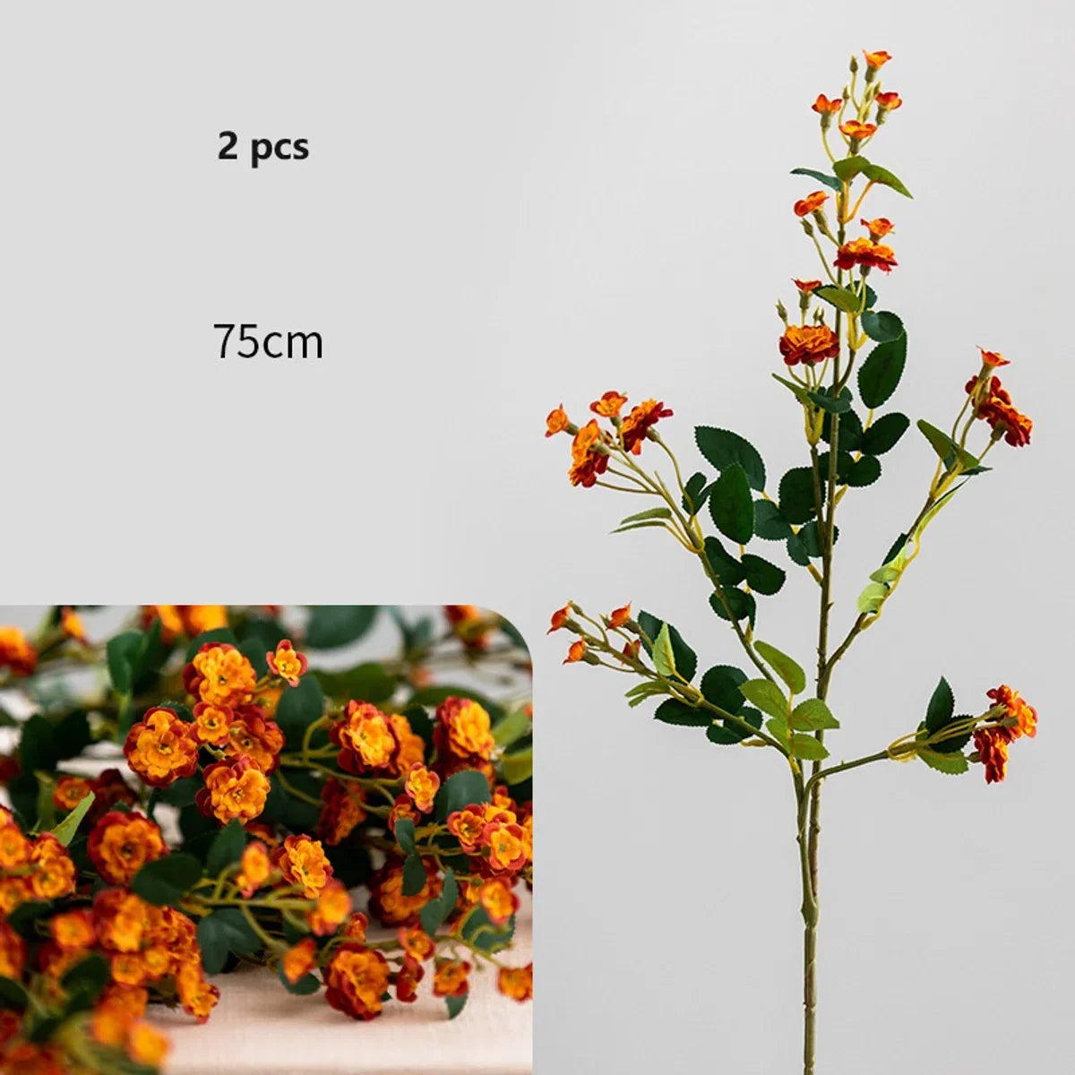 9 Stems - Silk Bouquet Small Rose – 75 cm high – DIY bouquet – DIY – all artificial flowers delivered separately – Spring – multi color – Artificial Flowers - fake flowers - fake flowers - artificial plants