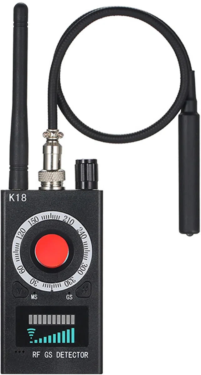 Detectieapparaten - Afluisterapparatuur - Draadloze Signaaldetector RF Bug Finder Anti-Afluister Detector - Afluisterapparaat Anti Candid Camera GPS Tracker Locator | Zwart