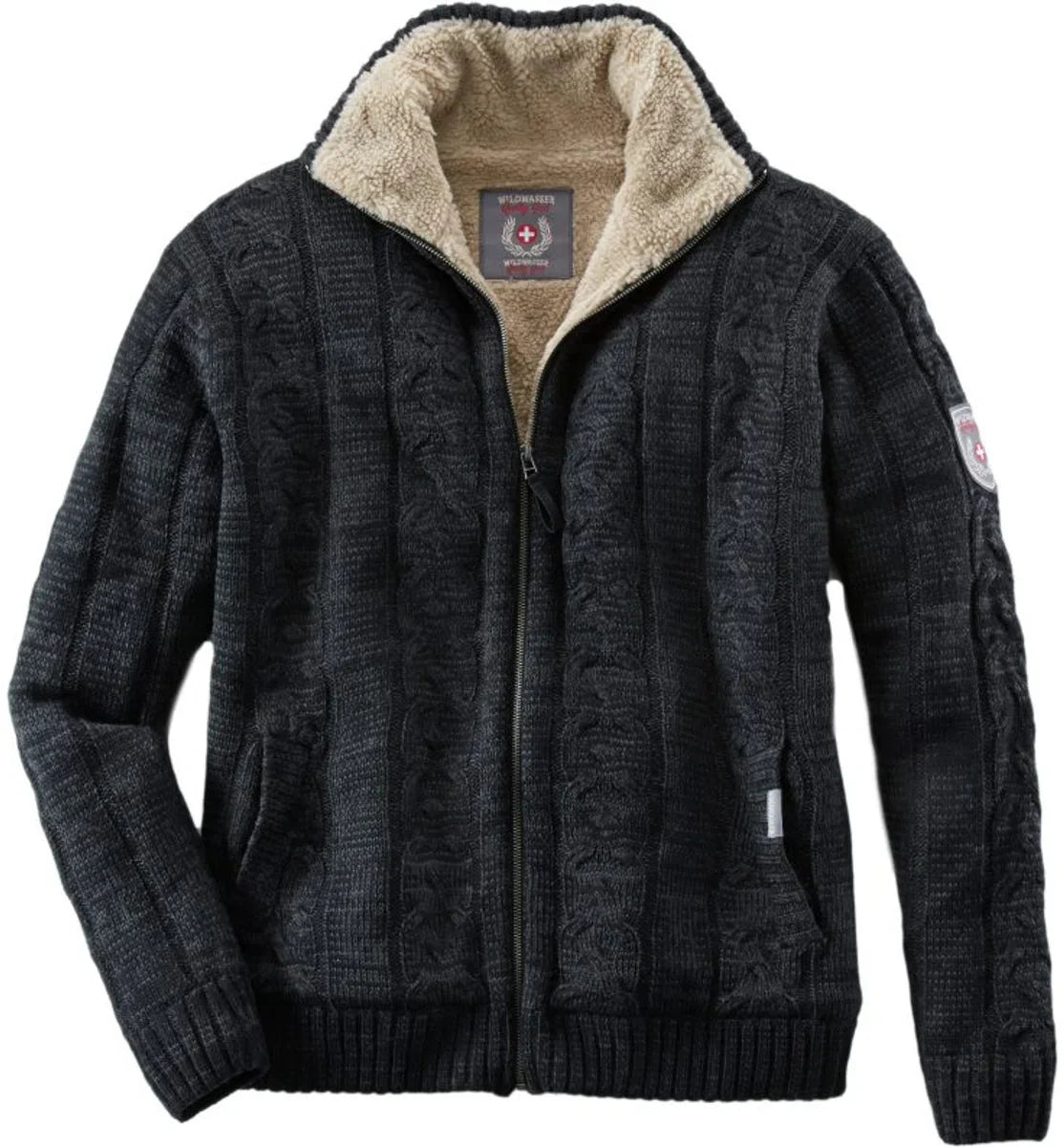 Teddy gevoerde gebreide Noorse trui | herenvest | 3 kleuren beschikbaar | maten S-4XL