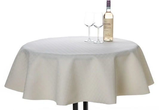 Table protector plain - white embossed roll of 140cm x 20mtr.