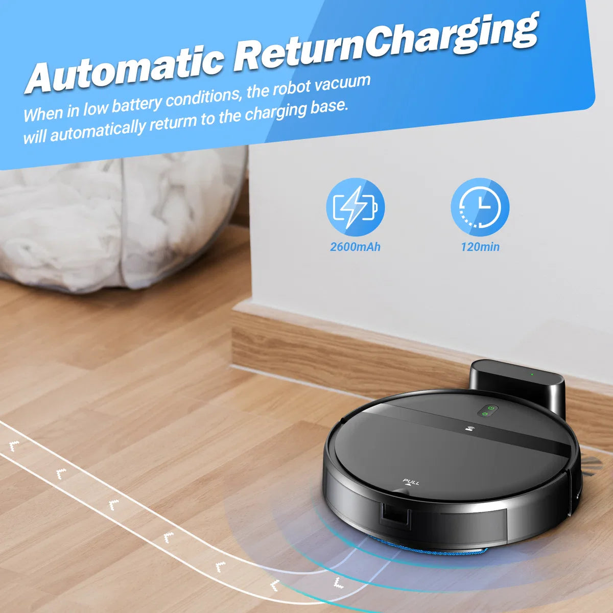 Robotstofzuiger met Dweilfunctie - Met Laadstation - Dweilrobot - Robotstofzuigers - Alexa - Perfect voor huisdieren