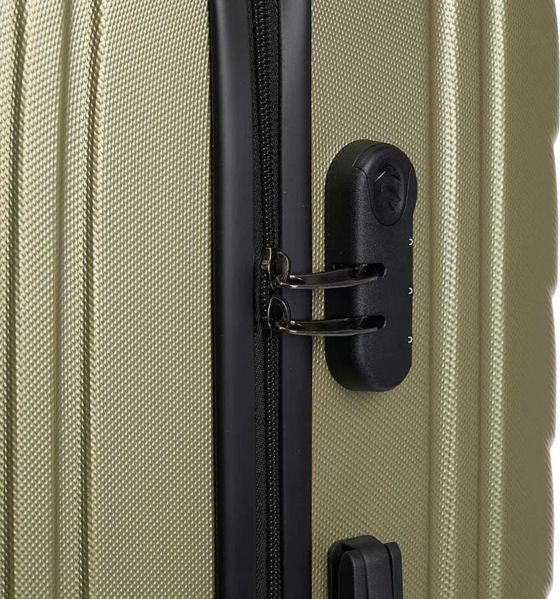 Cabine handbagage reistrolley koffer Pyramid - zwenkwielen - 57 x 38 x 23 cm - 48 liter - groen - cijferslot - dubbele trekstang