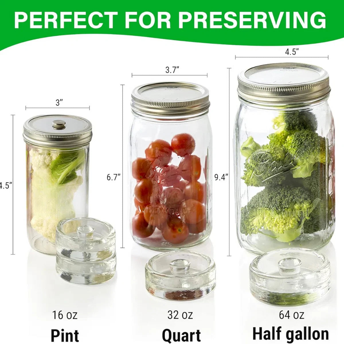 Fermentatiegewichten - Fermenteren - Fermentatiepot - Fermentatie - Verzwaringsstenen - Ø 7,2 centimeter - 6 stuks - Must have voor het inmaken van groente!