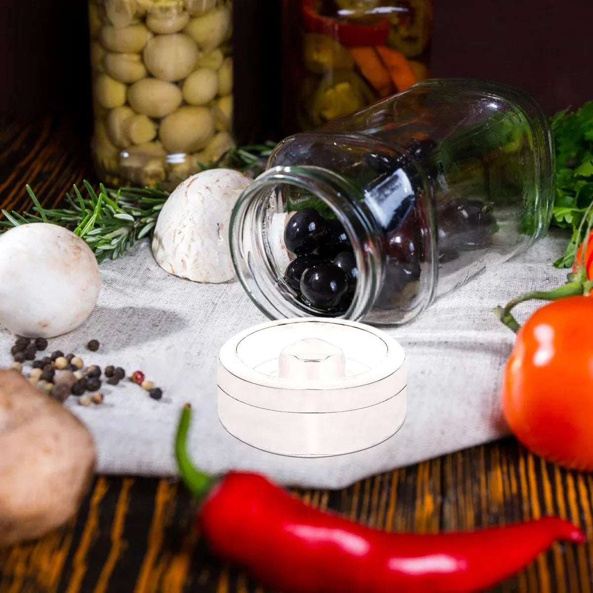 Fermentatiegewichten - Fermenteren - Fermentatiepot - Fermentatie - Verzwaringsstenen - Ø 6,4 centimeter - 4 stuks - Must have voor het inmaken van groente!
