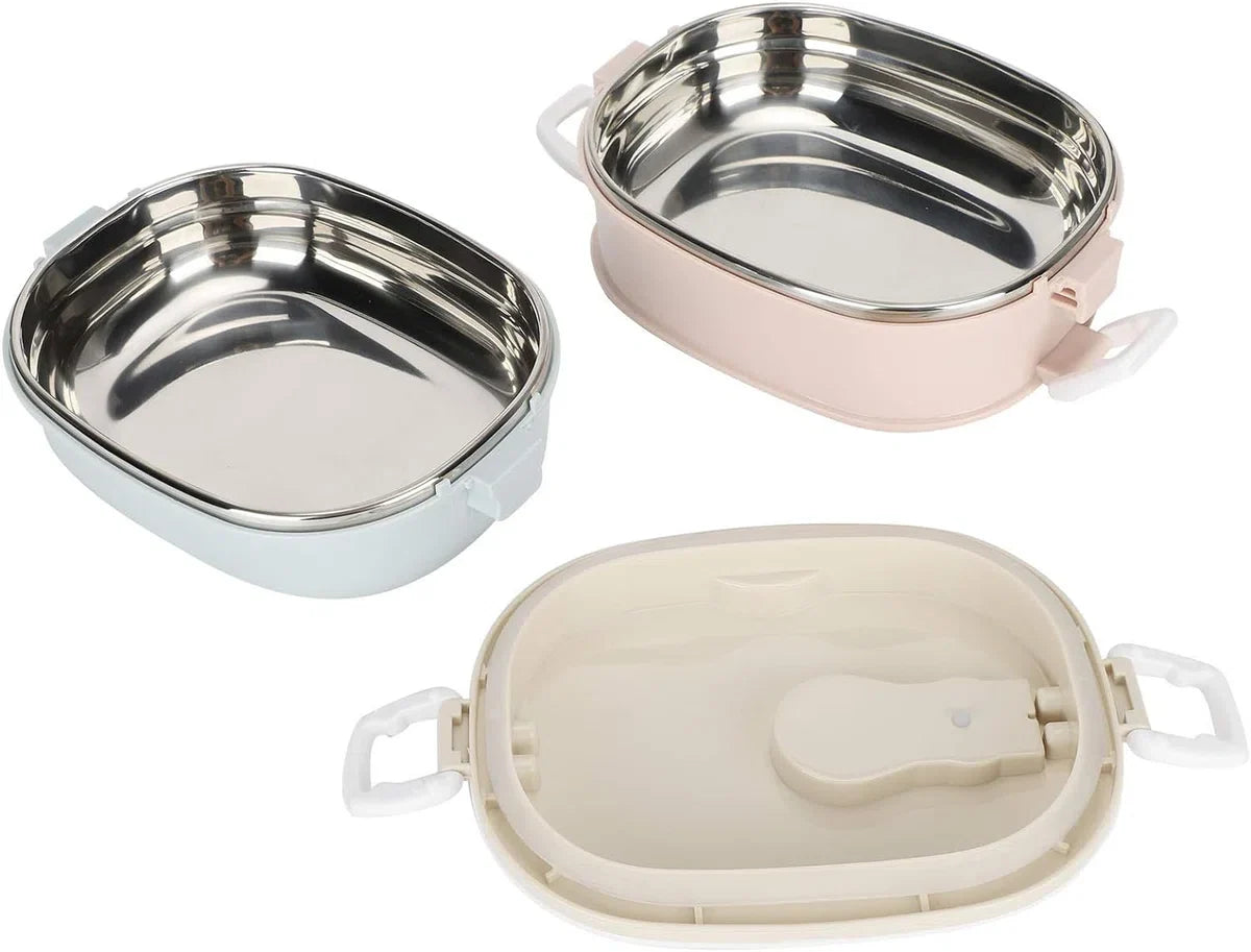 Lunchbox Draagbare roestvrijstalen geïsoleerde thermische voedselopslagcontainer Lekvrije voedselopslagcontainer Lunchbox voor volwassenen Studenten werken (2 lagen: 27 x
