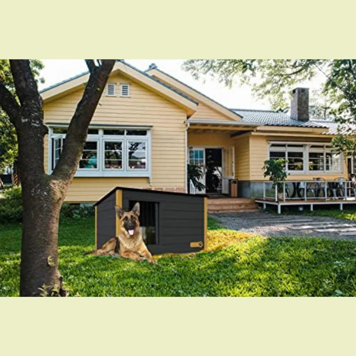 Outdoor Dog Kennel - Large Dog Kennel - Wooden Dog Kennel