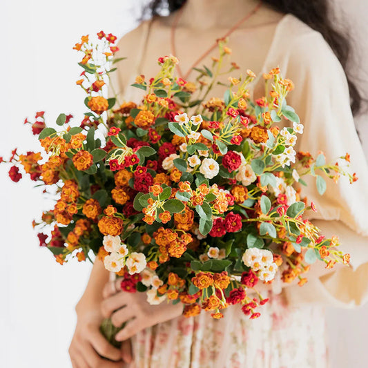 9 Stems - Silk Bouquet Small Rose – 75 cm high – DIY bouquet – DIY – all artificial flowers delivered separately – Spring – multi color – Artificial Flowers - fake flowers - fake flowers - artificial plants