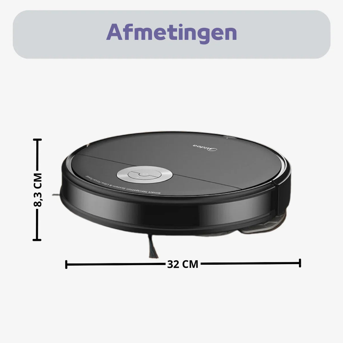 Thuys - Robotstofzuiger met Dweilfunctie - Robotstofzuiger met Laadstation - Zelfoplaadbaar - Dweilrobot - Zwart