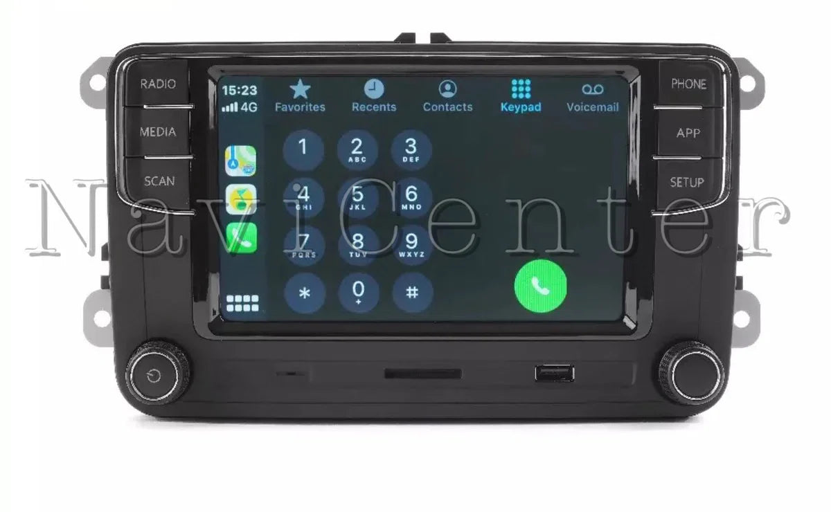 New RCD410 PRO CarPlay + Android Auto Car Radio for Volkswagen Caddy Golf Polo 6r Passat Scirocco Tiguan Transporter Touran RNS510 RNS315 RNS315 fit