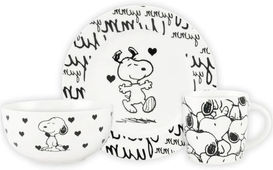 Breakfast set 3 pieces with Snoopy - United Labels Peanuts dinnerware set