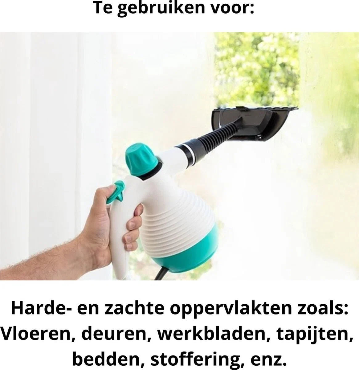 Stoomreiniger – Handstoomreiniger – Handstomer – Stoomreinigers – Steam cleaner – Stoomreiniger kleding – Bank – Vloer – Meubels – Textiel – 9 in 1 – 350 ML – 3 Bar – 1000 Watt