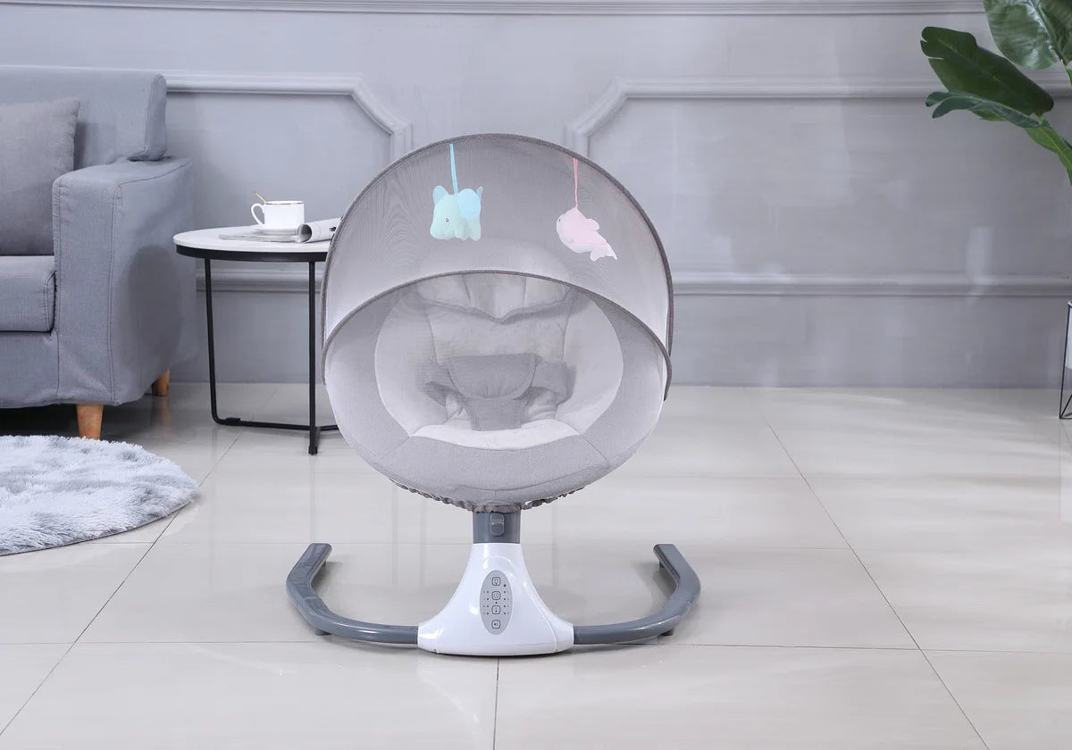 Ultimate Smart Electric Bouncer - Adjustable, Comfortable and Stylish - Baby Swing for Babies - Grey