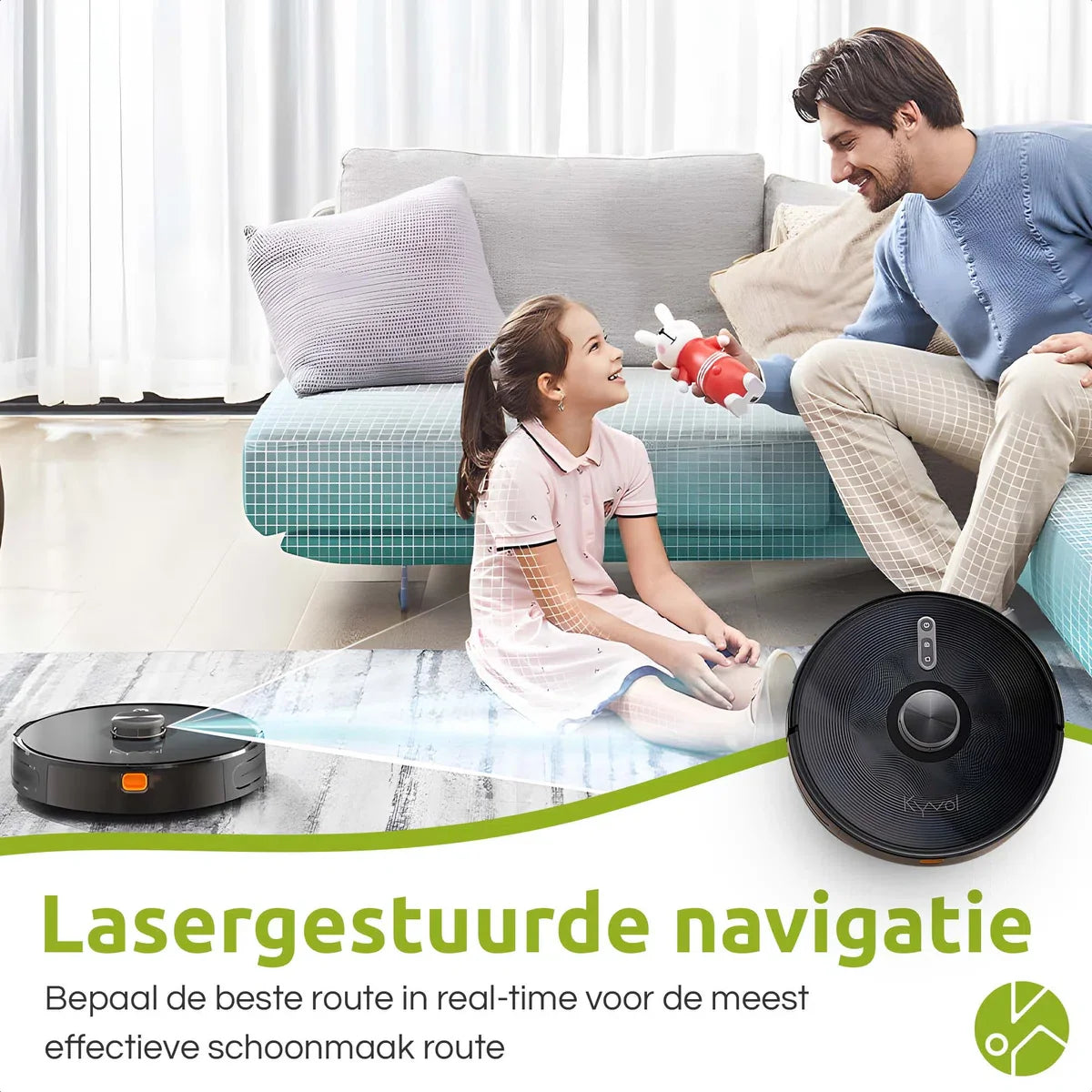 Cybovac S31 robotstofzuiger met laadstation en dweilfunctie - Zwart | Elektrisch | Automatisch | met app | Leegt zichzelf | Smart