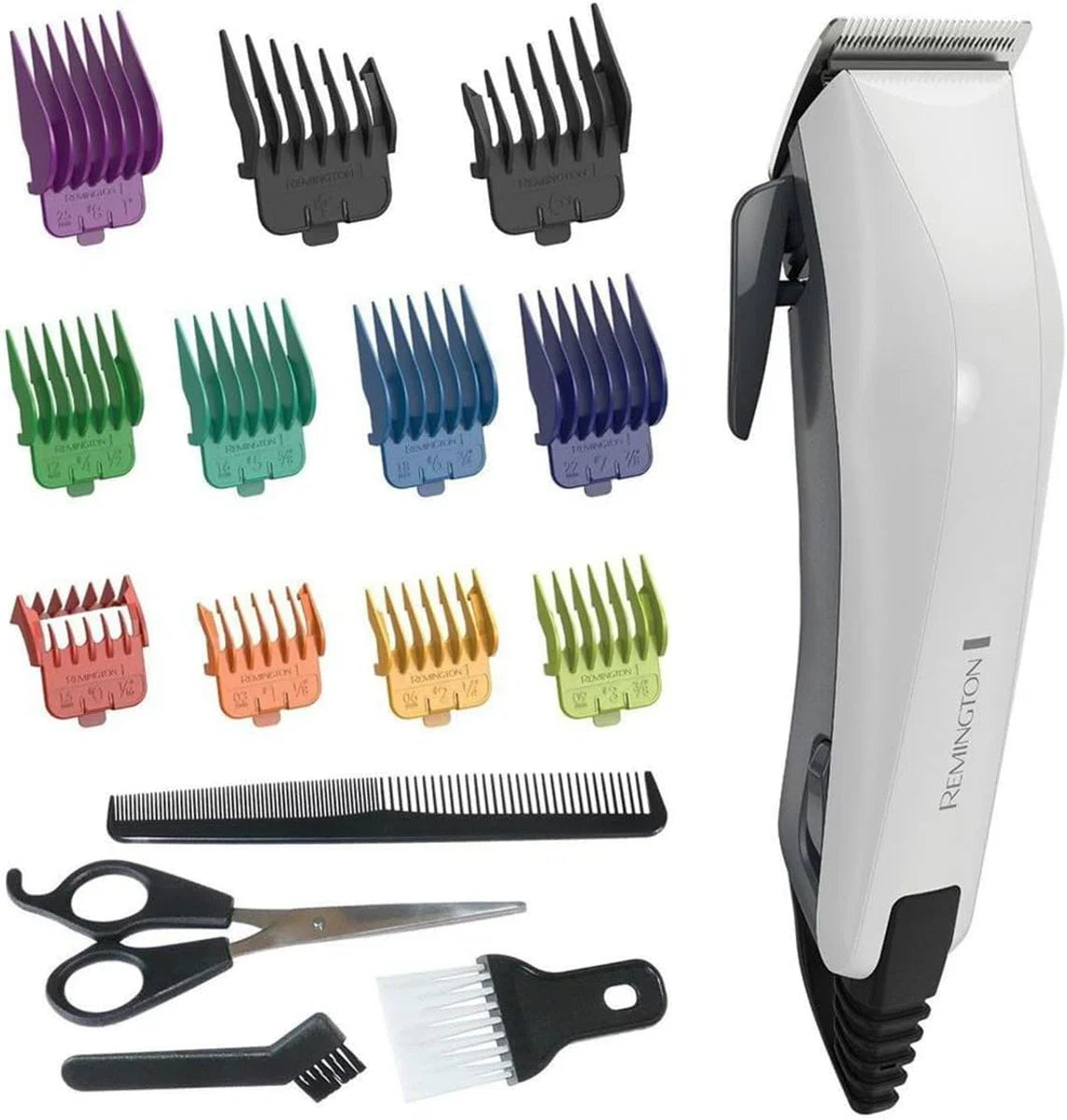 Tondeuse Colour Cut (11 opzetkammen, 16-delige set, 0,5-25 mm, met snoer, incl. nekborstel, schaar, stylingkam)