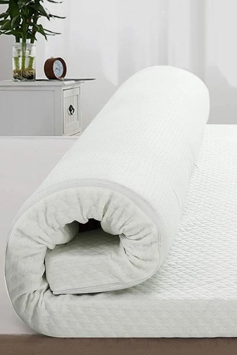 Topdek Matras XXL Topper Tencel - Bamboe HR45 Koudschuim - Topper 12cm dik - 180x200 Topdekmatras Orthopedisch