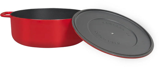 Combekk Sous Chef Gietijzeren Braadpan - 28cm - Rood